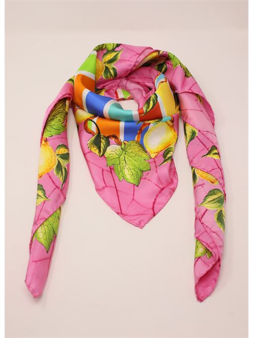 Foulard in seta con stampa limoni La Dolce vista | LIMONIRIGHEMULTI